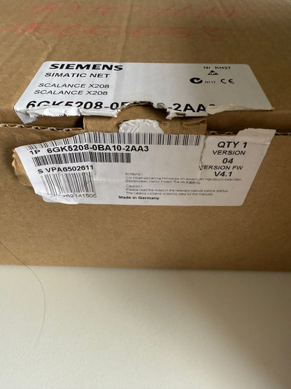 Siemens Simatic net Scalance X208 6GK5208-0BA10-2AA3