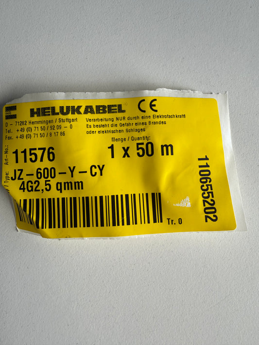 Helukabel 11576, JZ-600-Y-CY / OZ-600-Y-CY,  50 meter