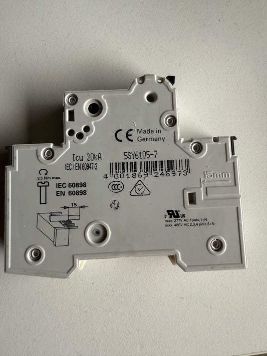 Siemens 5SY61057 5SY6105-7 Leitungsschutzschalter Neuwertig
