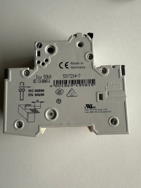 Siemens 5SY72147 5SY7214-7 Leitungsschutzschalter