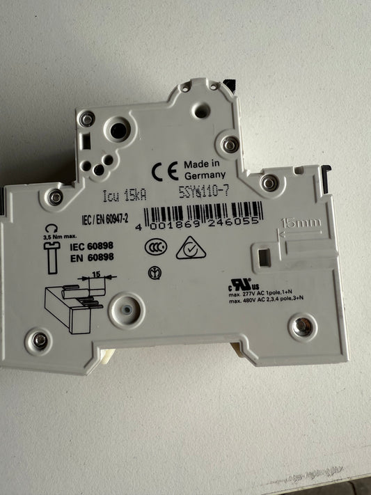 Siemens 5SY61107 Leitungsschutzschalter