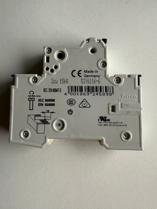 Siemens Leitungsschutzschalter 5SY6116-6