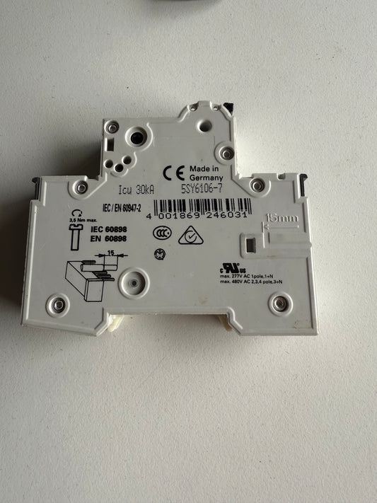 Siemens Leitungsschutzschalter 5SY6106-7