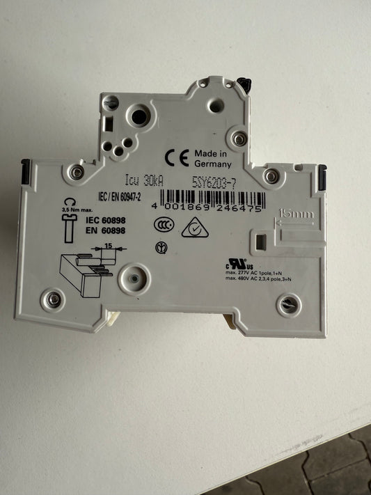 Siemens 5SY62037 5SY6203-7 Leitungsschutzschalter