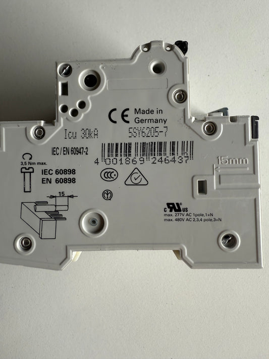 Siemens Leitungsschutzschalter 5SY6205-7