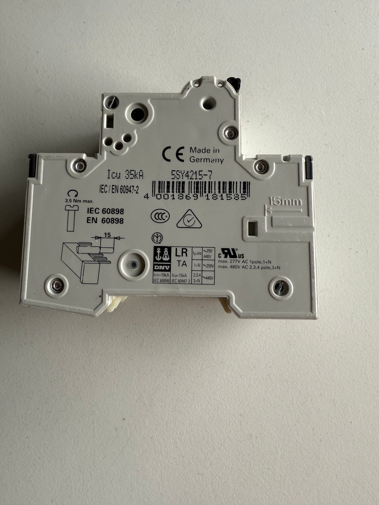 Siemens 5SY42157 5SY4215-7 Leitungsschutzschalter