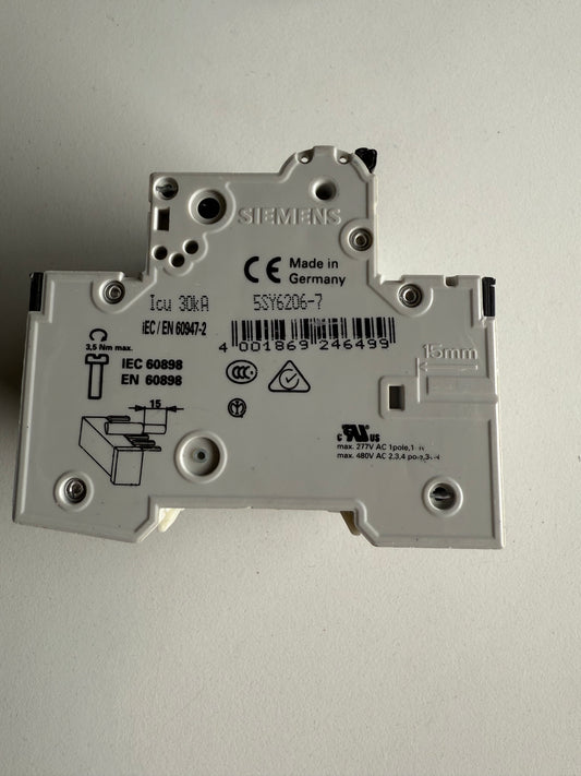 Siemens Leitungsschutzschalter 5SY6206-7