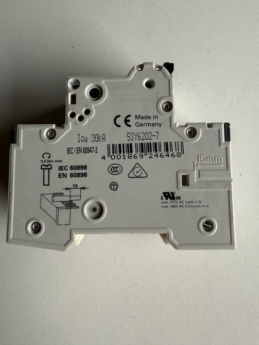 Siemens 5SY6202-7 Leitungsschutzschalter