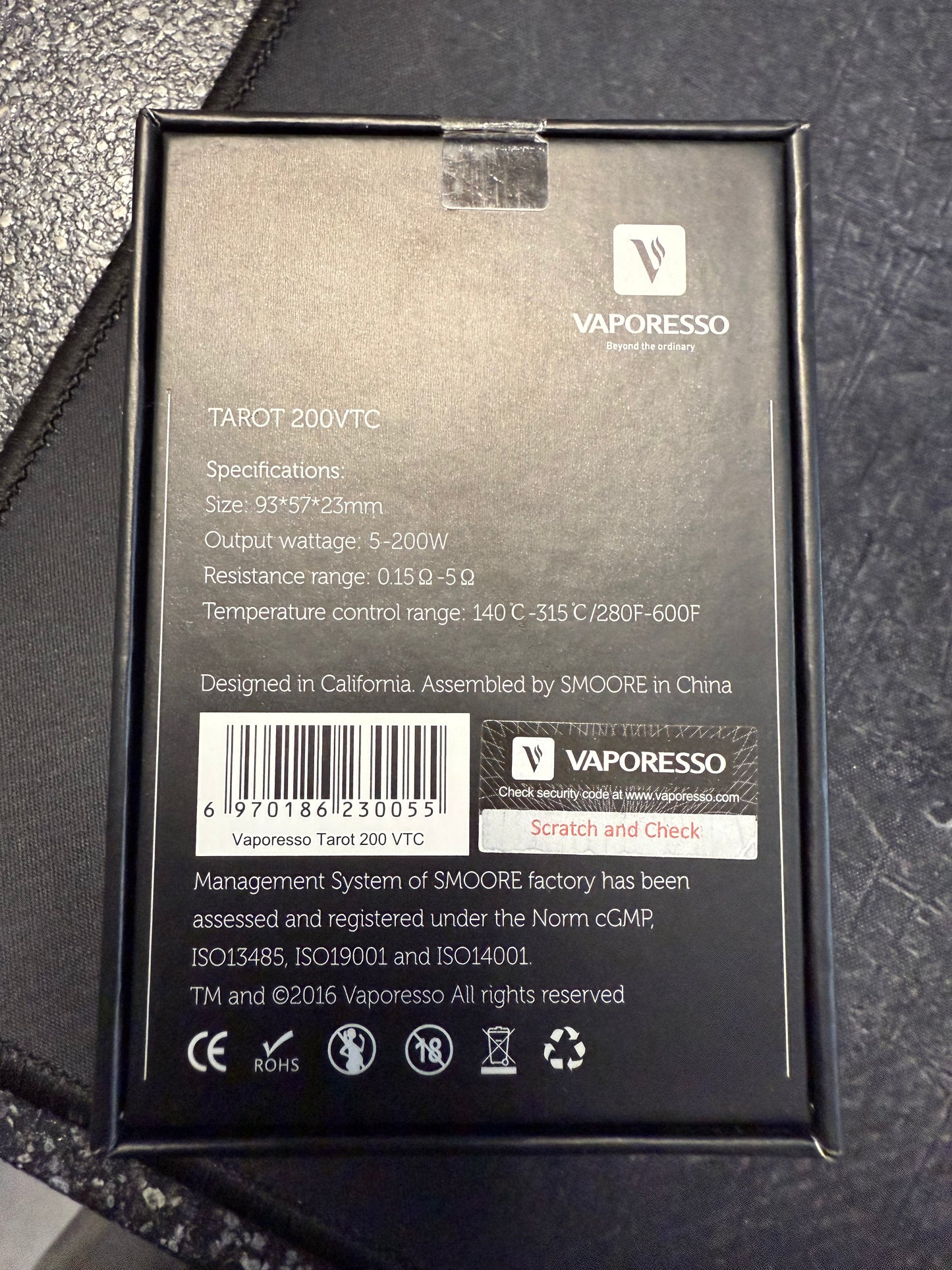Vaporesso Tarot 200 VTC