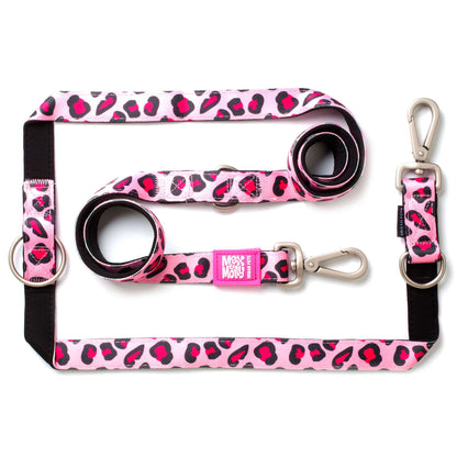 Max & Molly Multifunktionsleine - Leopard Pink