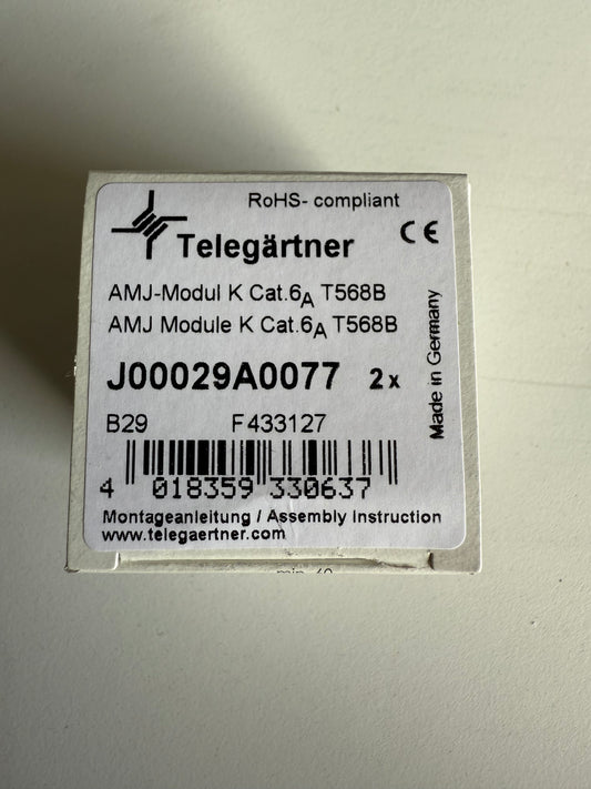 Telegärtner Modul-Aufnahme AMJ Modul K Cat.6A T568B J00029A0077