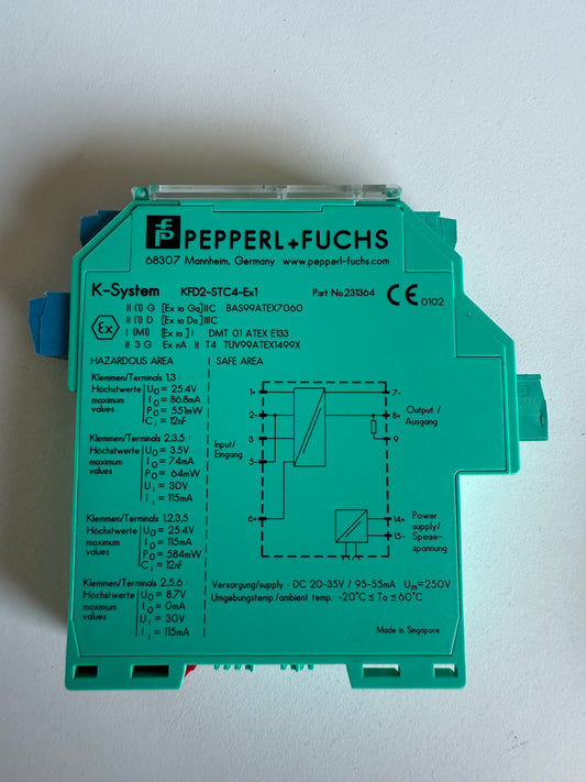 PEPPERL+FUCHS KFD2-STC4-Ex1 (231364) TRANSMITTERSPEISEGERÄT Neuwertig