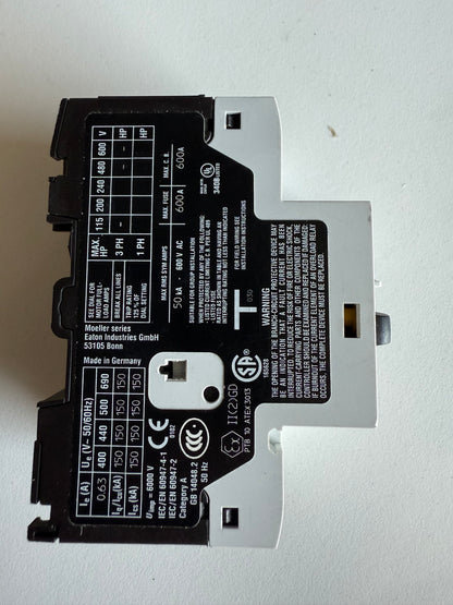 EATON PKZM0-0,63 XTPRP63BC1 Motorschutzschalter Neuwertig