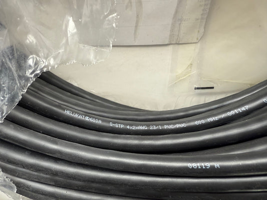 HELUKAT® 600A CAT,7e S/FTP PVC STATIC schwarz 4 x 2 x AWG 23 /1 801147 / 50 Meter