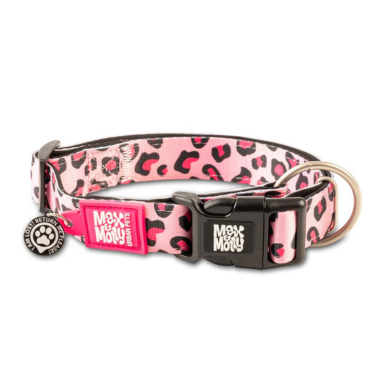 Max & Molly GOTCHA! Smart ID Halsband - Leopard Pink Gr. XS