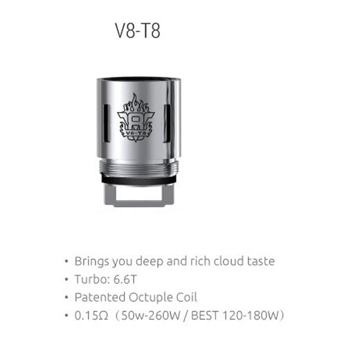 SMOK TFV8 V8-T8 Octuple Coil mit 0.15 Ohm