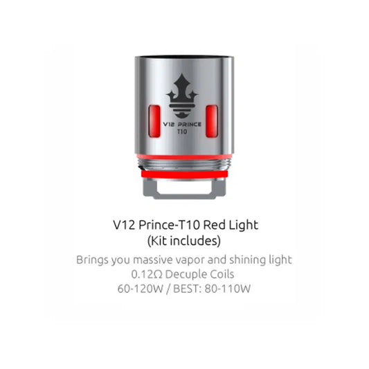 Smok TFV12 Prince T10  Red Light Decuple