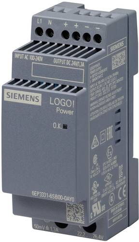 Siemens - 6EP3330-6SB00-0AY0 - LOGO!POWER 24 V / 0,6 A - NEU OVP