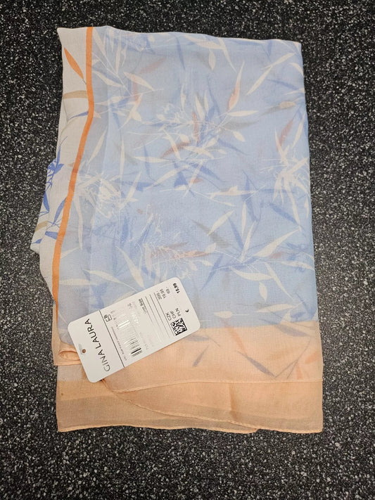 Gina Laura Tuch Schal Farbe rosa blau weiß Trendiger Damen-Schal, Tuch Sommer