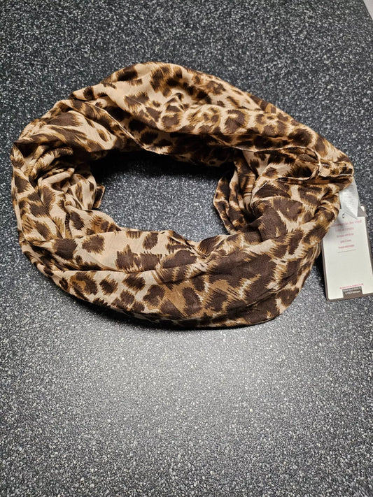 Trendiger Loopschal Farbe braun Gepard Trendiger Damen-Loop-Schal, Schlauchschal