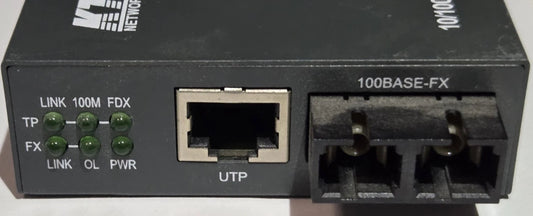 KTI Networks Fast Ethernet Medienkonverter KC-300D-C, 10/100Mbps/RJ45-Port Neu aber kein OVP