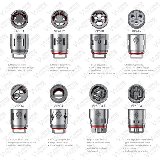 Steamax TFV12 Verdampferkopf V12-T12 0,12 Ohm 3 Stück